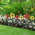thumbnail image 4 of QDJZ Decorative Garden Fence Reusable Plastic Waterproof Fencing Border Panel for Outdoor,Butterfly Flowers, 4 of 8