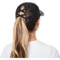 thumbnail image 6 of EONQY Ponytail Baseball Cap, Women's High Ponytail Hat Sun Hat Peaked Cap Versatile Washed Dad Hat for Outdoor Sports Such as Jogging and Tennis, 6 of 7