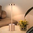 thumbnail image 4 of Lámpara de mesa LED USB regulable Eye Protect Luz nocturna junto a la cama (oro rosa) Tmvgtek Para estrenar, 4 of 8