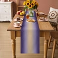 thumbnail image 2 of Purple Ombre Table Runner 48 Inches, Modern Yellow Gradient Farmhouse Art Bed Runner Dresser Scarves Tabletop for Indoor Outdoor Parties/Ceremony/Banquet, 13" x 48", 2 of 8