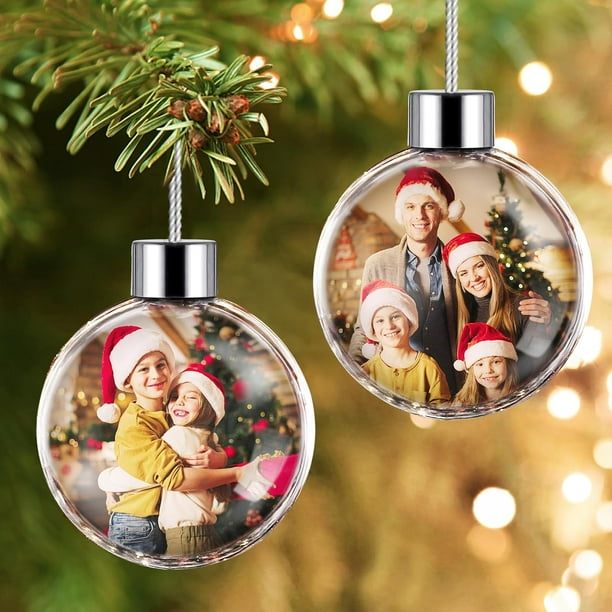Personalized Photo Ball Christmas Ornaments Custom DoubleSided Picture Christmas Ornaments