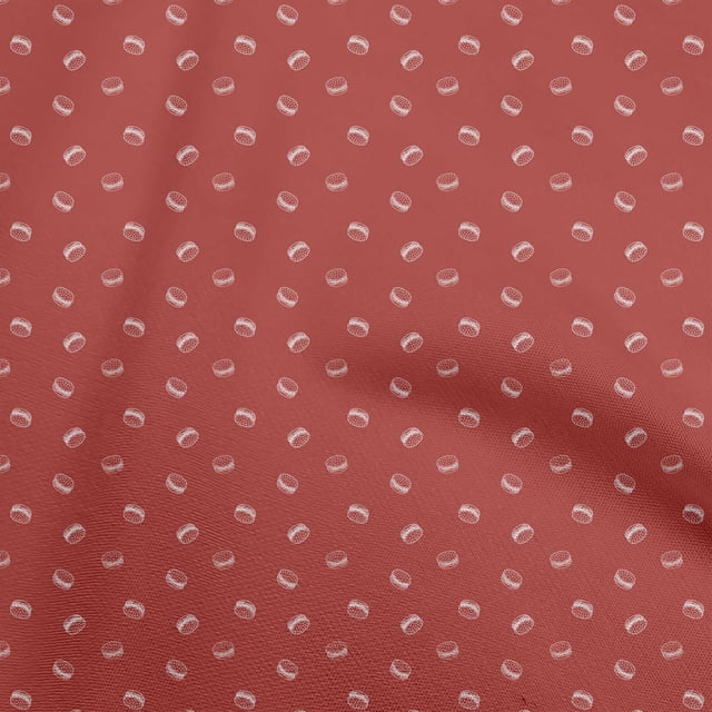 oneOone Polyester Spandex Red Fabric Retro Minimal Burger Sewing Craft Projects Fabric Prints By Yard 56 Inch Wide