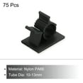 thumbnail image 3 of Uxcell 75Pcs Cable Management Clips, 10-13mm Dia Self Adhesive Nylon Wire Holder, Adjustable Organizer Clamp, Black, 3 of 5