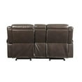 thumbnail image 6 of ACME Lydia Motion Loveseat with Console and USB Port in Brown Leather Aire, 6 of 8