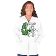 thumbnail image 4 of Big Dill Pickle Confidence Humor Zip Up Hoodie Men's Women's Brisco Brands S, 4 of 6