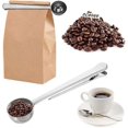 thumbnail image 5 of Coffee Measuring Spoon Sealing Clip, Coffee Bag Clip Stainless Steel Ground Coffee Coffee Scoop Spoon with Bag Sealing Clip 2 in 1 Dual-Purpose Measur, 5 of 5