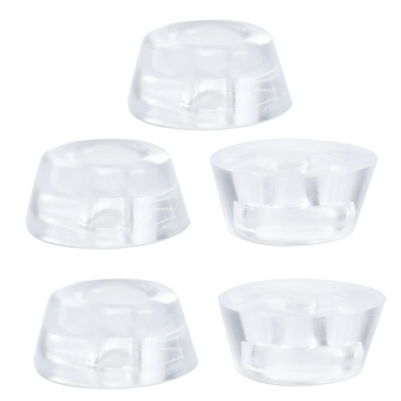 5pcs Patas de Goma Antideslizantes para Mesa Escritorio D27x21xH12mm