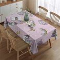 thumbnail image 2 of Pink Unicorn Castle Pattern Rectangle Tablecloth 60"x84",Waterproof Polyester Rectangle Table Cloth, Wipeable Spillproof Polyester Tablecloth for Dining, Camping, Indoor and Outdoor, 2 of 5