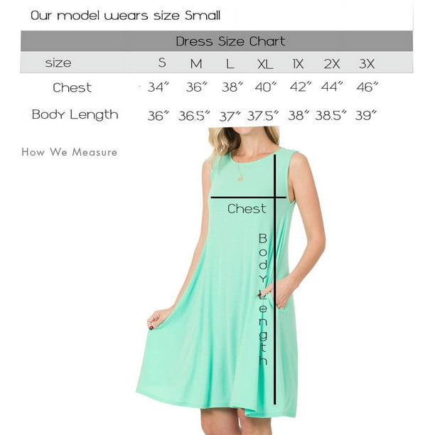 TheLovely Women & Plus Sleeveless Jersey Flared Swing Tank Dress with Side  Pockets - Walmart Business Supplies