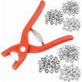 thumbnail image 5 of Five Claw Buckle Tool Set, Metal Snap Buttons with Fastener Pliers, Snap Button DIY Craft Kit for Clothing, Leather Crafting and Sewing Projects(Silver, 200 Buttons), 5 of 17