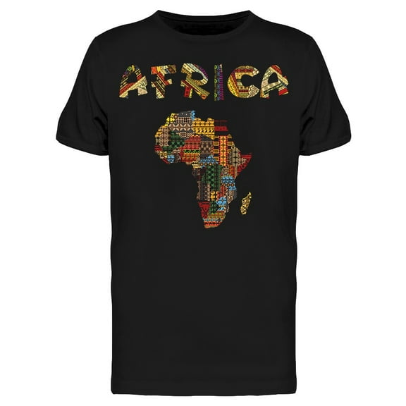 Africa Map Typography Tee Men's -Image by Shutterstock