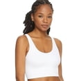 thumbnail image 2 of MAIDENFORM White Pure Comfort Feel Good Seamless Crop Tank Bra, US Medium, NWOT, 2 of 4