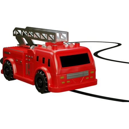 Zekpro Magic Inductive Car Truck Follows Black Line Magic Toy Car For Kids  - Best Mini Magic Pen Inductive Fangle ( Red Fire