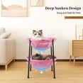thumbnail image 4 of Cama Doble para Gatos JUNSPOW Rosa Transpirable para 2 Gatos, 4 of 6