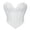 White, variant on Waist trainer for women,Fashion Casual Solid Neck Underbust Corset Belt Shapewear Top