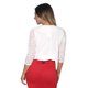 thumbnail image 2 of Krisp - Chaqueta Bolero de Encaje Manga 3/4 Noche para Mujer (Crema), 2 of 2