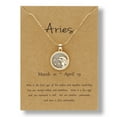 thumbnail image 1 of WREESH Chaîne de Pièces Collier Jour et Nuit Douze Constellations Collier Couple, 1 of 1