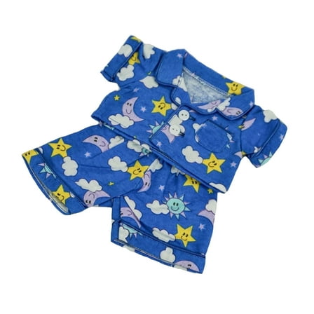 Plush Gear Flannel Pajama Set for 6"-10" Stuffed Animals & Toys – Cozy Winter Outfit