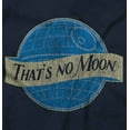 thumbnail image 2 of That's No Moon Blue Beer Space Robot Plus Size Crewneck Graphic Tee Shirt Brisco Brands 2X, 2 of 4