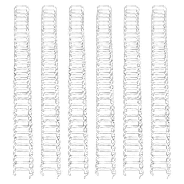 Alambre Para Encuadernación De Doble Bucle 100 Hojas 1/2 Pulg. 34 Bucles Paso 3:1 Hierro Nylon Apariencia Profesional Para Presentaciones Informes Proyectos Con Compatibilidad