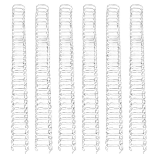 34 Loop 12.7mm Diameter Nylon Coated Iron Wire Binding Spine, 100 Sheet Capacity A4 Double Loop Wire Bindings for Professional Finish