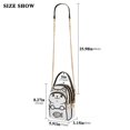 thumbnail image 2 of FORMRS Crossbody Bag for Women Quilted Travel Shoulder Cell Phone Purse with Chain Strap Handbag, Cute Chubby Cat, 2 of 7