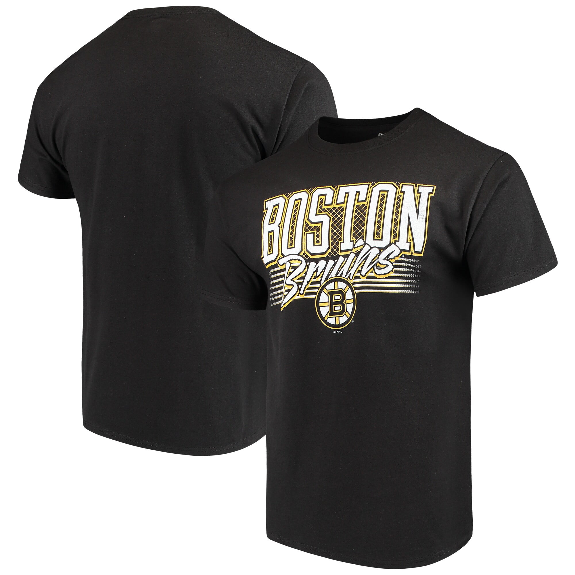 Men's Black Boston Bruins Team Logo T-Shirt - Walmart.com