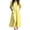 Canary Yellow, variant on Women's Button Front Short Sleeve Midi Dress 100% Polyester with Pockets Lightweight Everyday Dress Easy Care Casual