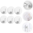 thumbnail image 4 of Ganchos Adhesivos Blancos Para Pared 6 Piezas Gancho Auto Adhesivo Sin Taladro Para Cocina Baño Llaves Organizador Multiuso, 4 of 4
