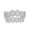 Silver, variant on Iced Out Diamond Teeth Grillz for Men Women,Hip Hop Silver Grills for your teeth Top and Bottom,Rapper Costume Mouth Grillz with Silicone Molding Bars