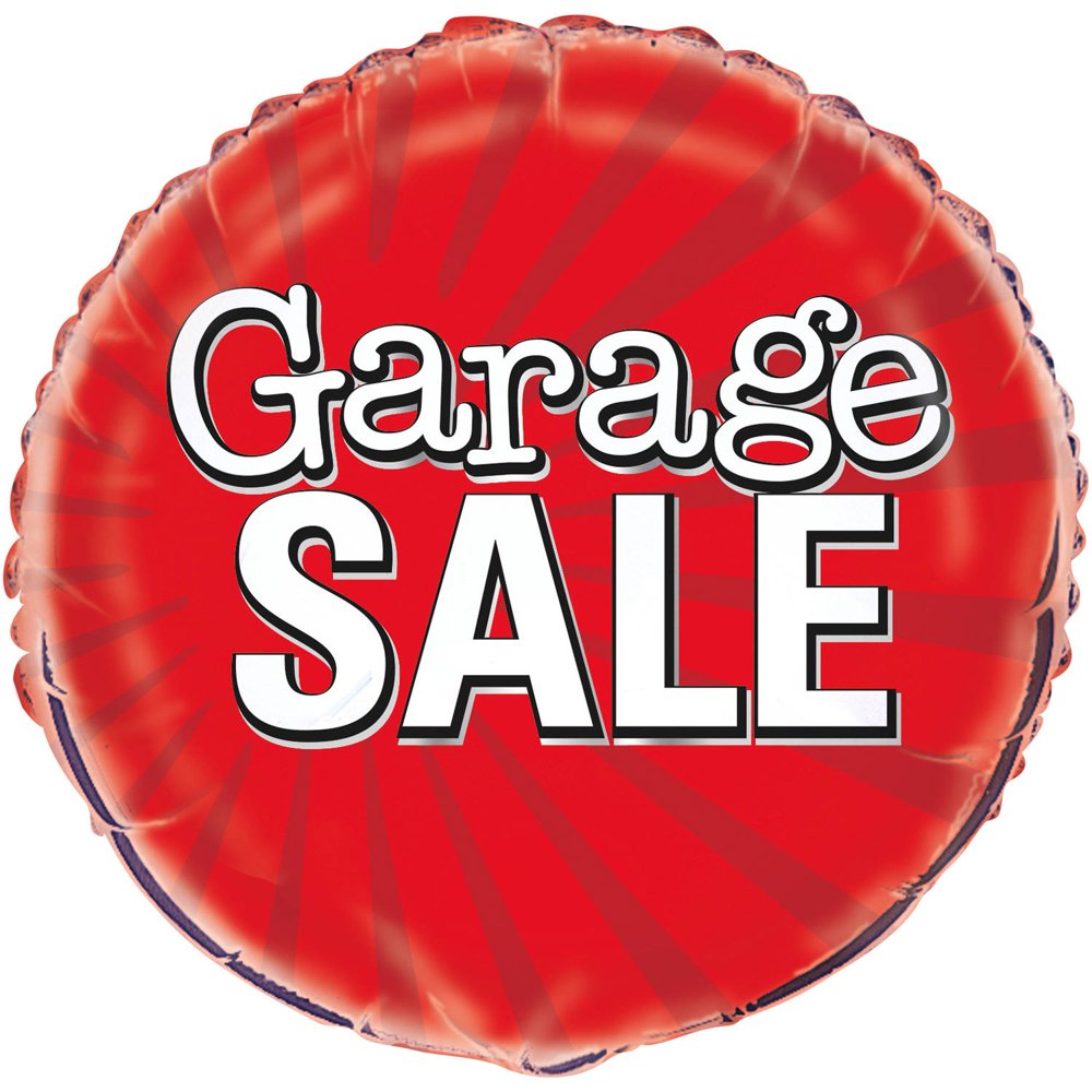 18" Foil Garage Sale Sign Balloon