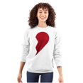 thumbnail image 3 of Other Half Heart Cute Matching Set Unisex Plus Fleece Graphic Sweatshirt Brisco Brands 4X, 3 of 6