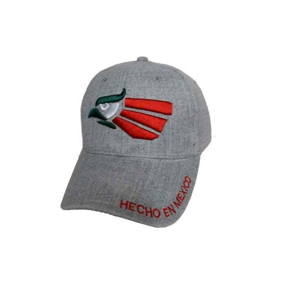 Hecho En Mexico Mexican  Baseball Cap Embroidered  - Grey Color  Uni-Sex Style -- FREE USA Shipping--   (CAPMX107)