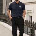 thumbnail image 2 of OIOLOYJM Hawaiian Golf Shirts for Men Summer Short-Sleeve Mesh Casual Quick Dry Lightweight Polo Shirts Basic Lounge Gym Collared Clothes Dark Gray 6XL, 2 of 5