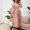 Red, variant on Sentmoon High Waist Womens Dresses Long Sleeve Square Neck Holiday Dresses for Women Casual Fashion Floral Print Midi Dresses,Loose Flowy Trendy A-line Dresses Pink M