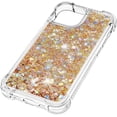 thumbnail image 6 of Compatible with iPhone 13 Pro Max Case Glitter Luxury Cute Love Liquid Quicksand Clear Soft TPU Girls Women Stylish Bumper Shockproof Protective Case for iPhone 13 Pro Max 6.7" Golden YB, 6 of 12