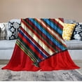 thumbnail image 2 of COMIO  Large Authentic Mexican Blanket Colorful Serape Blanket, 2 of 6