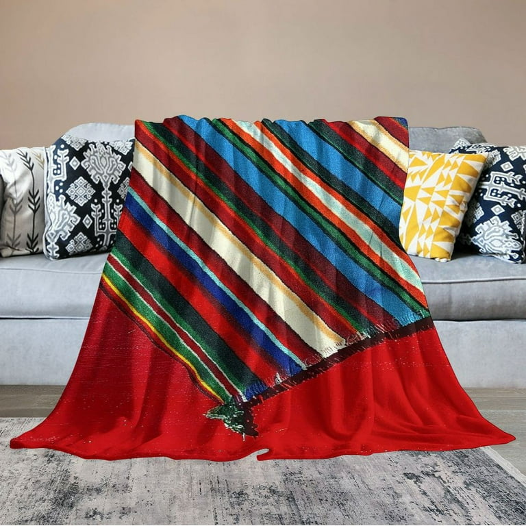 Authentic mexican serape blanket sale