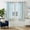 Aqua Blue on White, variant on Linen Curtains for Living Room Blue on Beige Striped Curtains for Bedroom Ticking Stripe Pattern Light Filtering Farmhouse Cottage Core Rustic Grommet Window Treatment 2 Panels 63 inches Long