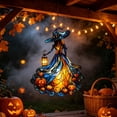 thumbnail image 4 of chaungfeng Scary Witch Acrylic Suncatcher, Stained Glass Window Car Hanging Christmas Ornament for Indoor Outdoor Decor, Garden Sun Catcher Panel for Halloween Lover for Women Mom Grandma, 4 of 9