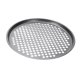 thumbnail image 3 of Molde para pizza con agujeros, redondo, para hornear, calentar, de acero al carbono, reutilizable, para servir pizzas. 33 cm, 3 of 9