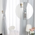 thumbnail image 1 of Uxcell 26.8'' Sujetador de Cortina Decorativa Cuerda Trenzada con Borlas Tonalidad Plateada 2pcs, 1 of 7