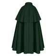thumbnail image 3 of Halloween Hooded Robe Cloak, Men's Medieval Style Suede Cape Costume, Renaissance Inspired Dress Up Wrap for Masquerade Parties, Stage Shows and Themed Events, 3 of 4