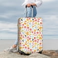 thumbnail image 4 of Uemuo Afternoon Tea Printed Washable Luggage Cover - Fashion Suitcase Protector Fits 18-32 Inch Luggage -Small, 4 of 9