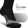 thumbnail image 3 of Feetures Elite Light Cushion Mini Crew Sock - Sport Sock with Targeted Compression - New Black, L (1 Pair), 3 of 8