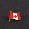 thumbnail image 5 of WHAMVOX  6 Pcs Canadian Maple Leaf Lapel Pin Canada Flag Small Travel, 5 of 6