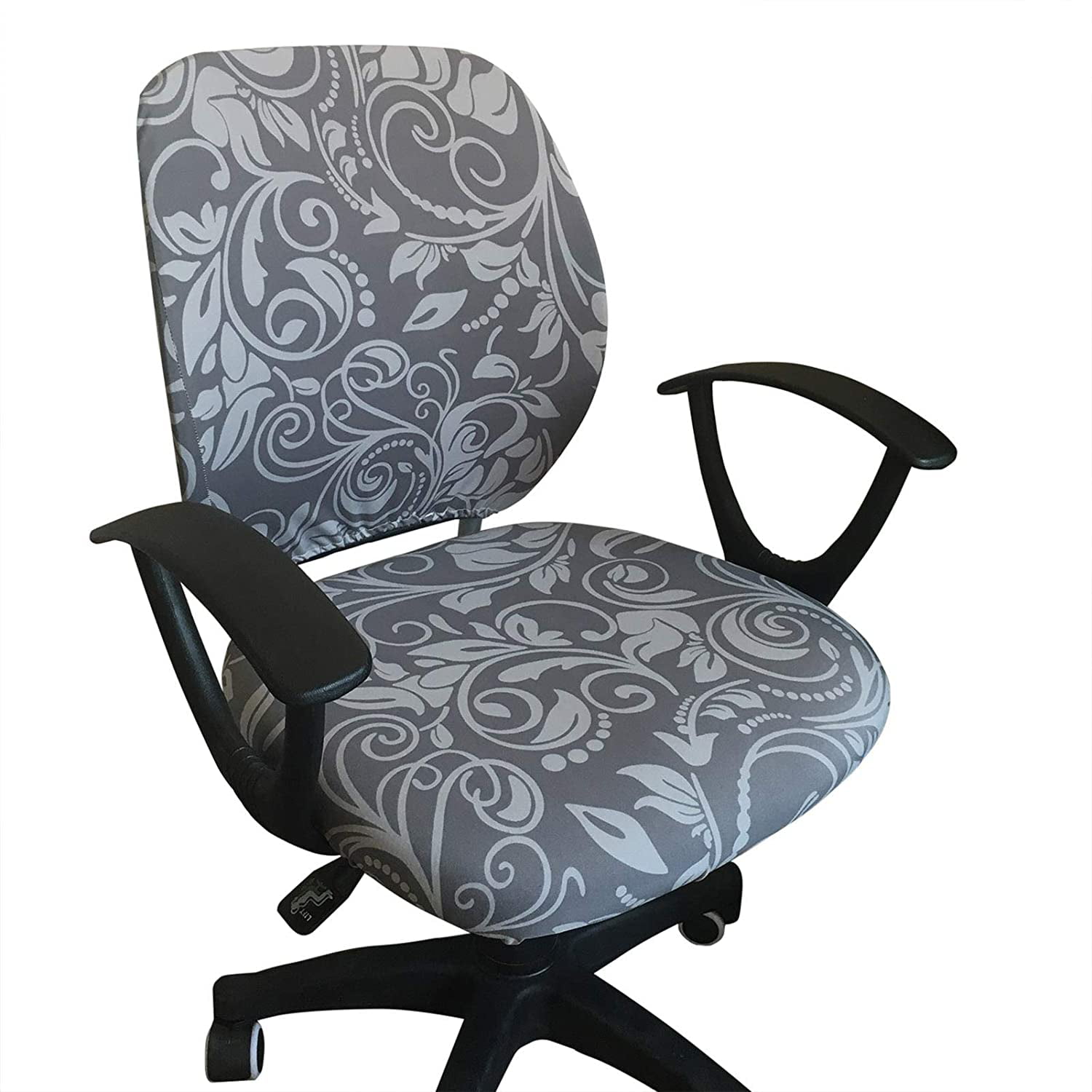 Stretchable Universal Office Computer Desk Rotating Chair Seat Slipcover 