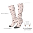 thumbnail image 4 of Xecao Cute Panda print thigh-high socks, crafted for both men and women with a stretchy, high-opaque design perfect for daily wear, 4 of 6