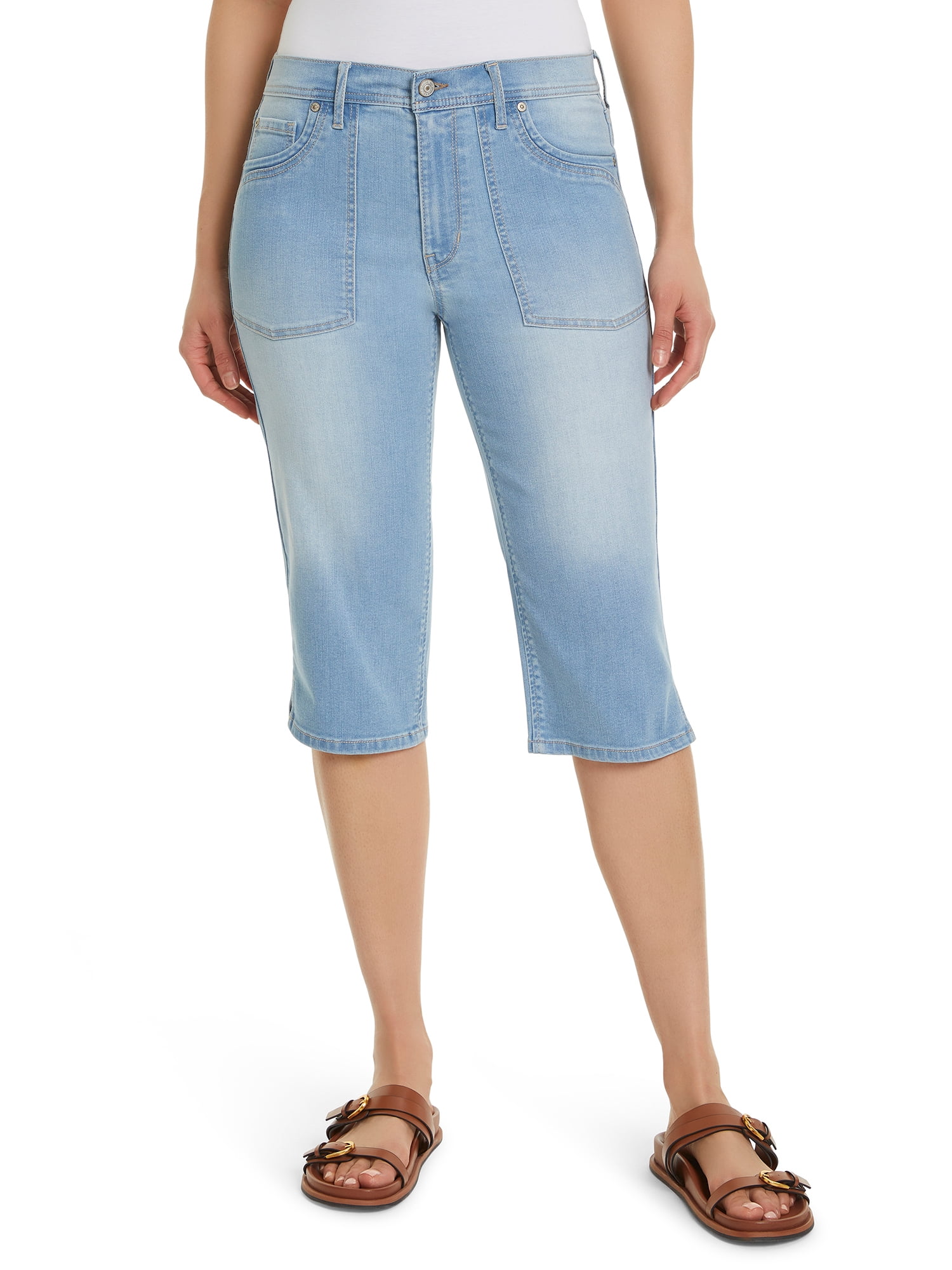 Gloria Vanderbilt Swan Series Women's Skimmer Capri, Sizes 2-18