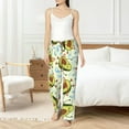 thumbnail image 5 of Uemuo Avocado Doing Sport Pattern Women's Wide Leg Palazzo Lounge Pants with Pockets Light Weight Loose Comfy Casual Pajama Pants-Medium, 5 of 9